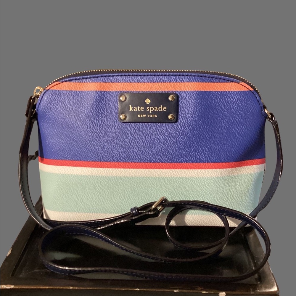 Kate Spade Blue and Mint Crossbody Bag
